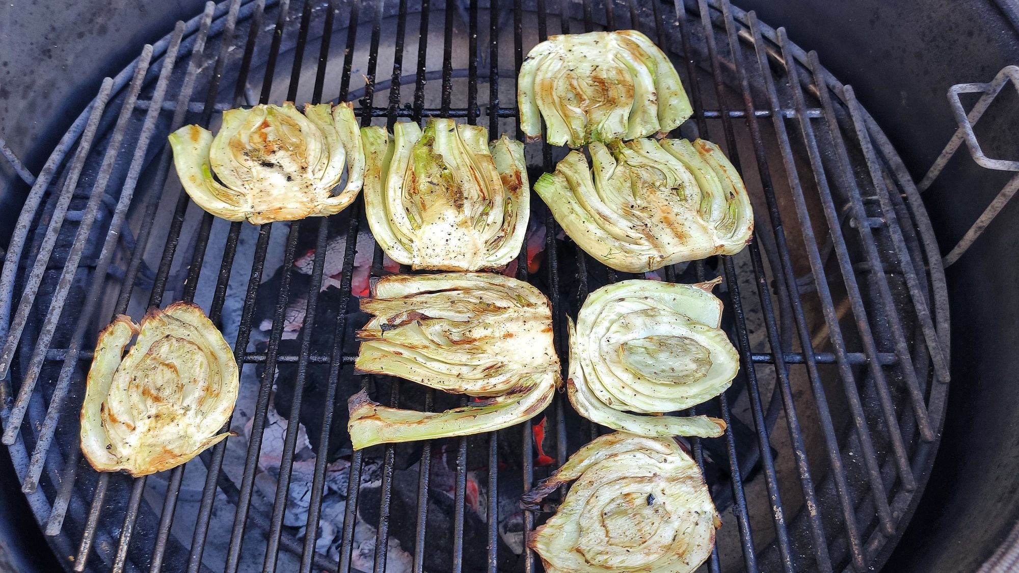 Hanging Tender mit Grillfenchel und heissen Tomaten auf Joghurt nach Ottolenghi